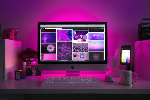 Pink Desktop Clean Minimal Website