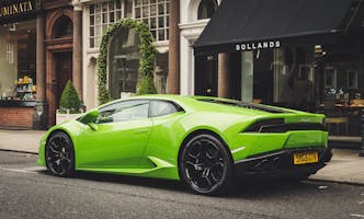 Lime Green Lamborghini By Adrian Dorobantu