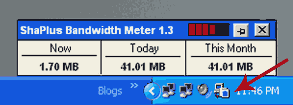 Free Bandwidth Meter