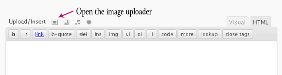 Open the Image Uploader